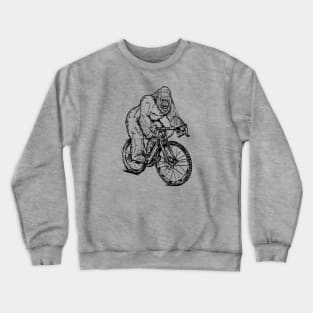 SEEMBO Gorilla Cycling Bicycle Bicycling Cyclist Biking Bike Crewneck Sweatshirt